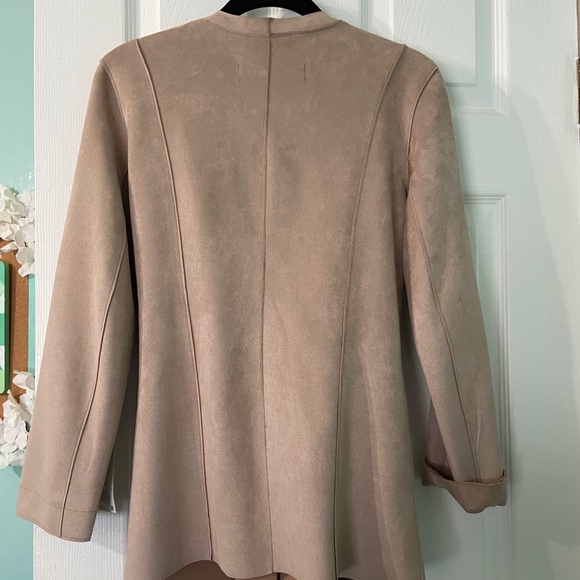 ZARA pink faux suede blazer/jacket - Picture 2 of 2